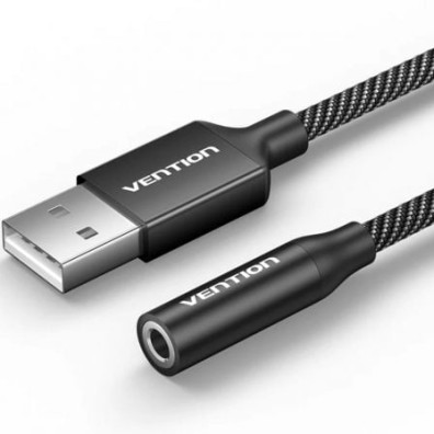 Conversor Vention Jack 3.5 Hembra a USB Macho - 1m