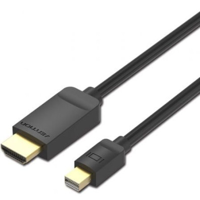 Cable Conversor Mini DisplayPort Macho a HDMI Macho Vention HABBH, 2m