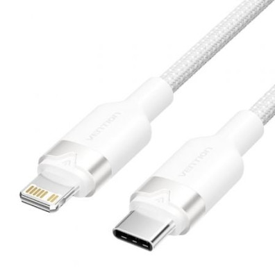 Cable USB Tipo-C Vention LALWF Lightning - Macho USB Tipo-C - Macho Lightning / 27W / 480Mbps / 1m