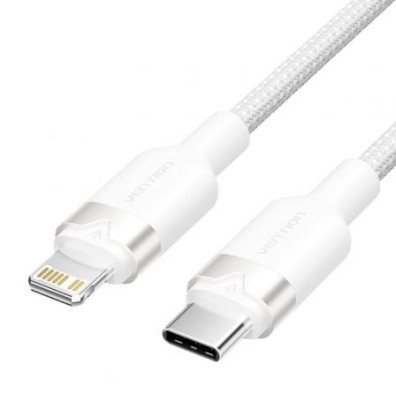 Cable USB Tipo-C Lightning Vention 2m 480Mbps 27W