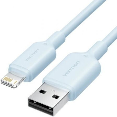 Cable USB 2.0 Lightning Vention LAMSF/ USB Macho - Lightning Macho/ 480Mbps/ 1m