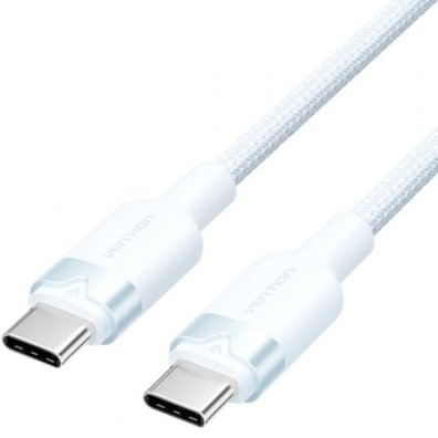 Cable USB Tipo-C 3A Vention TRDSF - USB Tipo-C Macho a USB Tipo-C Macho - Hasta 60W - 480Mbps - 1m