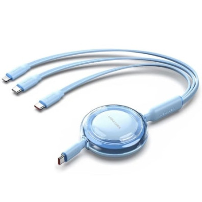 Cable USB Tipo-C 2.0 5A Vention TRJSBE/ USB Tipo-C Macho - 3x USB Tipo-C Macho/ Hasta 100W/ 480Mbps/ 1.1m