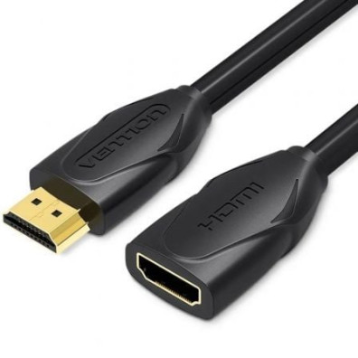 Cable Alargador HDMI Vention VAA-B06-B100 1m - HDMI Macho a HDMI Hembra