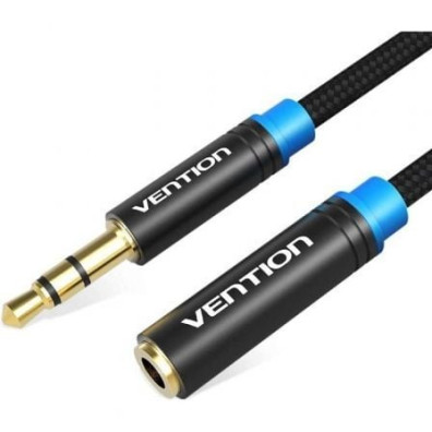 Cable Estéreo Vention 1m Jack 3.5 Macho a Hembra