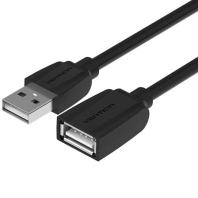 Cable Alargador USB 2.0 Vention VAS-A44-B150 Macho a Hembra 1.5m