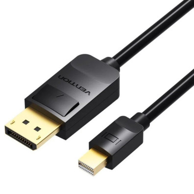 Cable Mini DisplayPort/M a DisplayPort/M 3m Negro Vention