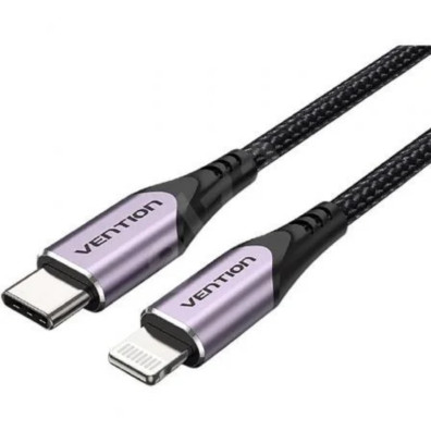 CABLE USB-C A LIGHTNING 1M MORADO Vention - Cables