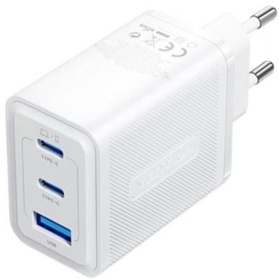 Cargador de Pared GaN Vention FERW0-EU/ 2xUSB Tipo-C/ 1xUSB - 65W