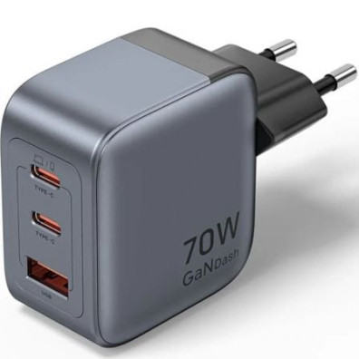 Cargador de Pared GaN Vention Tipo-C/USB - Modelo FEXH0-EU