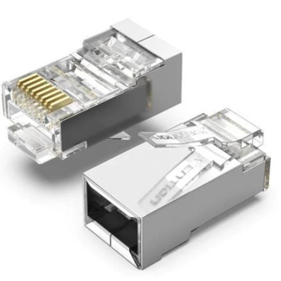 Conector RJ45 Cat.6 FTP Vention - Conectividad de Redes de Datos