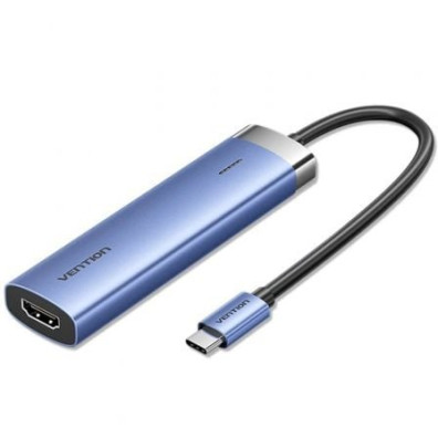 Docking USB Tipo-C Vention 3xUSB HDMI 4K USB Tipo-C PD