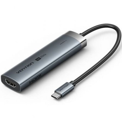 Docking USB Tipo-C Vention TGMHB - 3xUSB/1xHDMI 4K/1xUSB Tipo-C PD