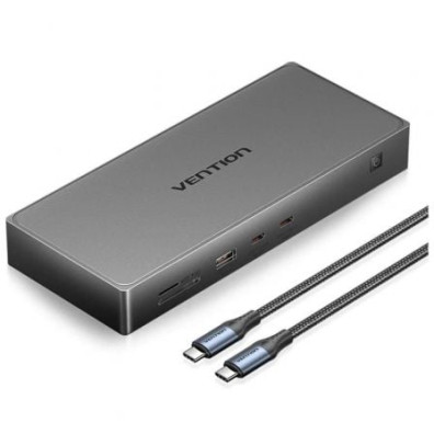 Docking USB Tipo-C Vention TPWH0 - 2xHDMI 4K DisplayPort 3xUSB