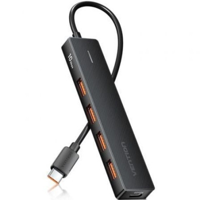 Hub USB Vention CHJBB/ 4xUSB 3.2 - Conectividad Eficiente para Computadora o Portátil