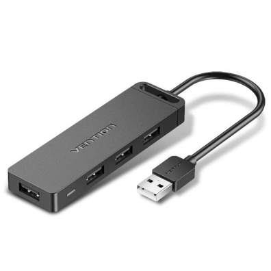 HUB USB 2.0 Vention Gris - 4 Puertos 4xUSB 0.15M