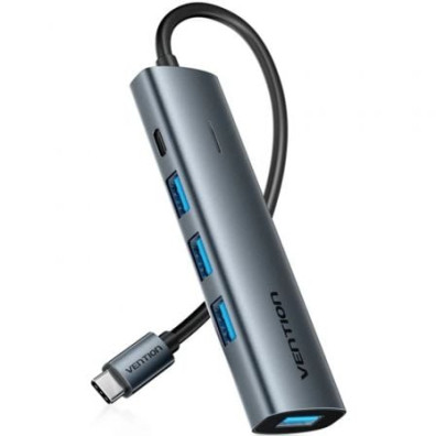 Hub USB Tipo-C 3.0 Vention TGZHB - 3 Puertos USB - 1 Puerto Carga Rápida Tipo-C PD