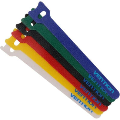 Tira Organizadora Cables Vention 0.15 M - Pack 6 Colores