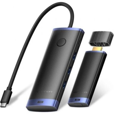 Adaptador/Transmisor de vídeo inalámbrico USB Tipo-C 3.2 - HDMI Vention TPVBB - 60W