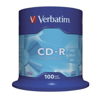CD-R Verbatim Datalife 52X - Alta Calidad y Fiabilidad en Grabaciones - Tarrina-100uds
