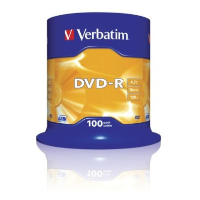 DVD-R Verbatim Advanced AZO 16X - Tarrina-100uds