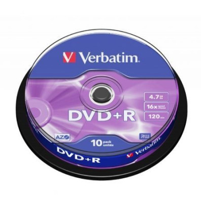 DVD+R Verbatim Advanced AZO 16X - Tarrina-10uds