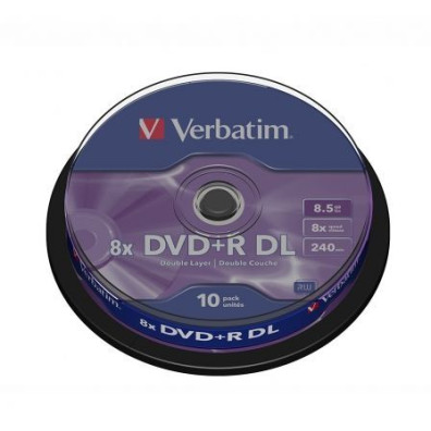 DVD+R Doble Capa Verbatim Advanced AZO 8X - Tarrina-10uds