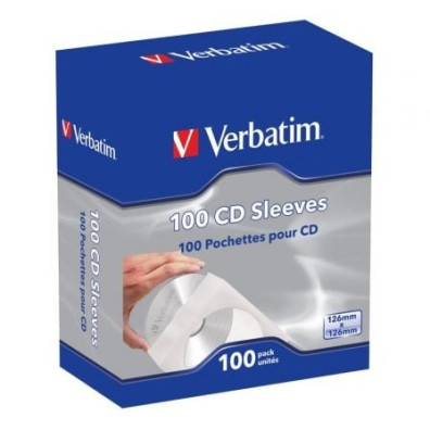 Fundas CD-R Verbatim Sleeves - Caja-100uds