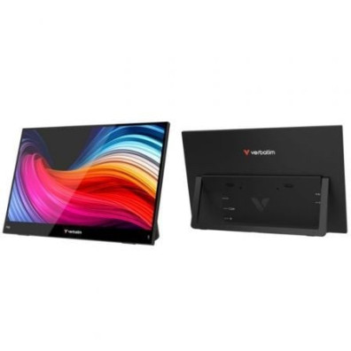 Monitor Portátil Táctil Verbatim Touch Light 14"/ Full HD/ Multimedia - Negro