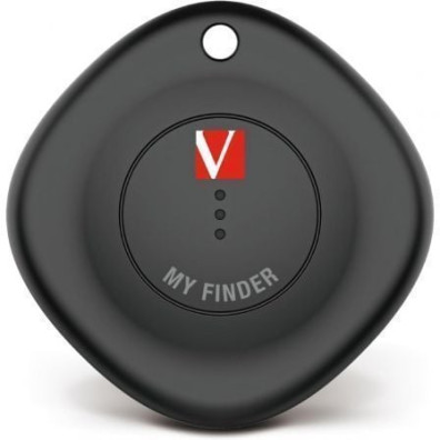Localizador Verbatim My Finder Bluetooth Tracker MYF-01 compatible con Apple/ Incluye Llavero y Pila - Negro