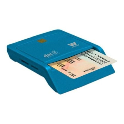 Lector Woxter Combo PE26-146 de DNI y Tarjetas USB 2.0 Azul