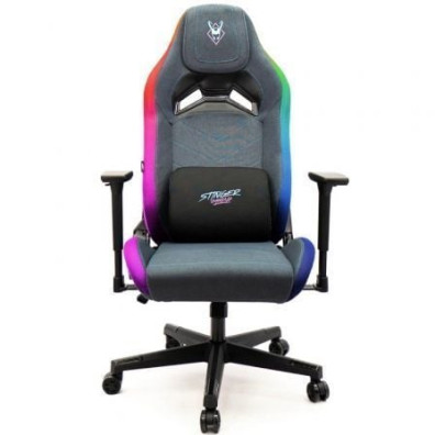 Silla Gaming Woxter Stinger Station Elite/ Luces LED - Azul y Rosa