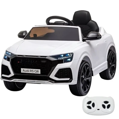 Audi RS Q8 Blanco 12V - Coche eléctrico para niños