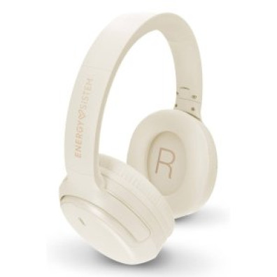 Auricular Bluetooth Energy Sistem Cream Rizz 50H de Batería, Carga Rápida, Multidispositivo