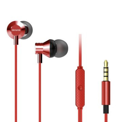 Auriculares de botón - ESTM-50RD AIWA, Intraurales, Rojo