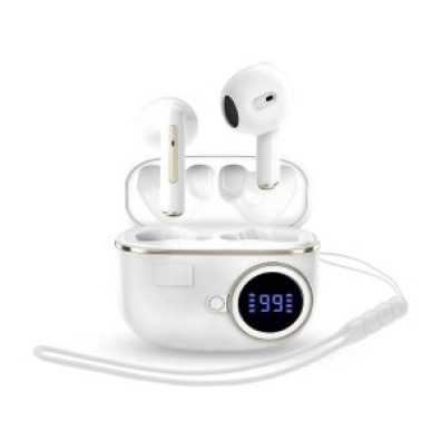 Auricular Intrauditivo Bluetooth Energy Sistem Chargeview TWS Blanco LCD Batería 20h