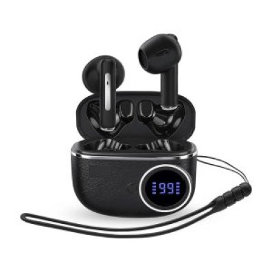 Auricular Bluetooth Energy Sistem Chargeview TWS, Intrauditivo LCD Batería 20h Negro