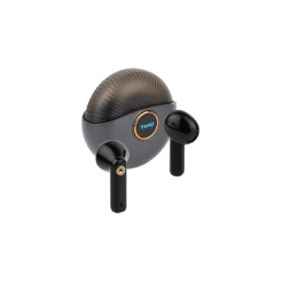 Auriculares Bluetooth inalámbricos TOOQ TQBWH-0060G SNAIL BT5.3 Gris con Caja de Carga