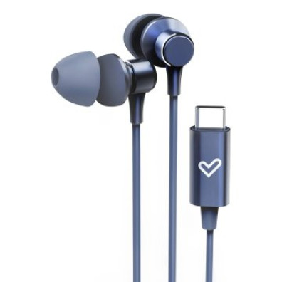 Auricular Intrauditivo Energy Sistem Metallized USB-C Aluminio Azul con Micrófono Control Remoto