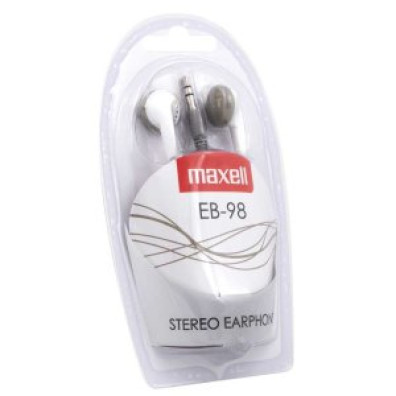 Auriculares Intrauditivos MAXELL EB-98 Blanco - Jack 3.5mm 0.94m