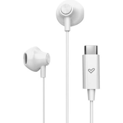 Auricular Intrauditivo USB-C Energy Sistem EasyPods Tipo C Blanco - Control de Reproducción y Micrófono