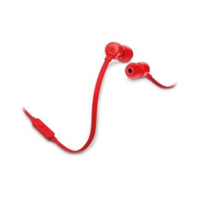 AURICULARES JBL TUNE T160 RED CON MICRÓFONO Y SONIDO PURE BASS