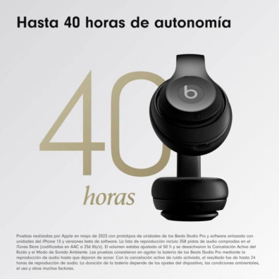 Auriculares Bluetooth Beats Studio Pro ANC Negro