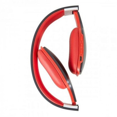 Auriculares Bluetooth Diadema Fonestar Slim-R con Micrófono Negro-Rojo