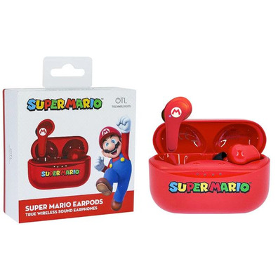 Auriculares Bluetooth OTL Super Mario (Rojo)