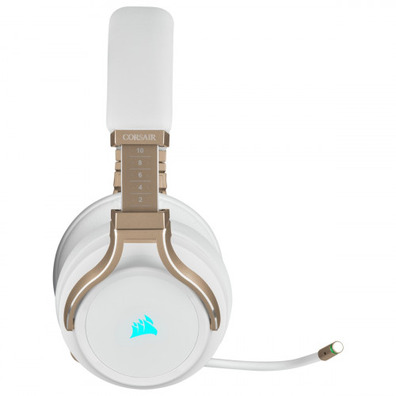 Auriculares Corsair Virtuoso RGB White/Gold