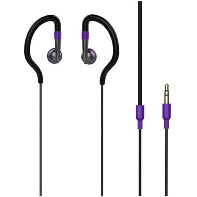 Auriculares Deportivos Vivanco 38914 Jack 3.5 Violeta