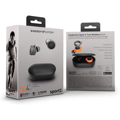 Auriculares Energy Sistem Sport 2 True Black