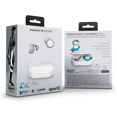 Auriculares Energy Sistem Sport 2 True White