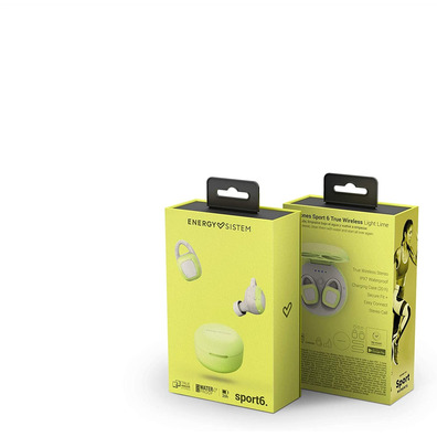 Auriculares Energy Sistem Sport 6 TW Lime True BT